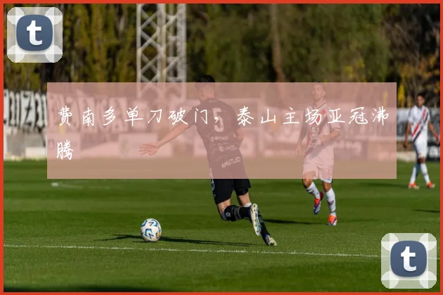 费南多单刀破门，泰山主场亚冠沸腾